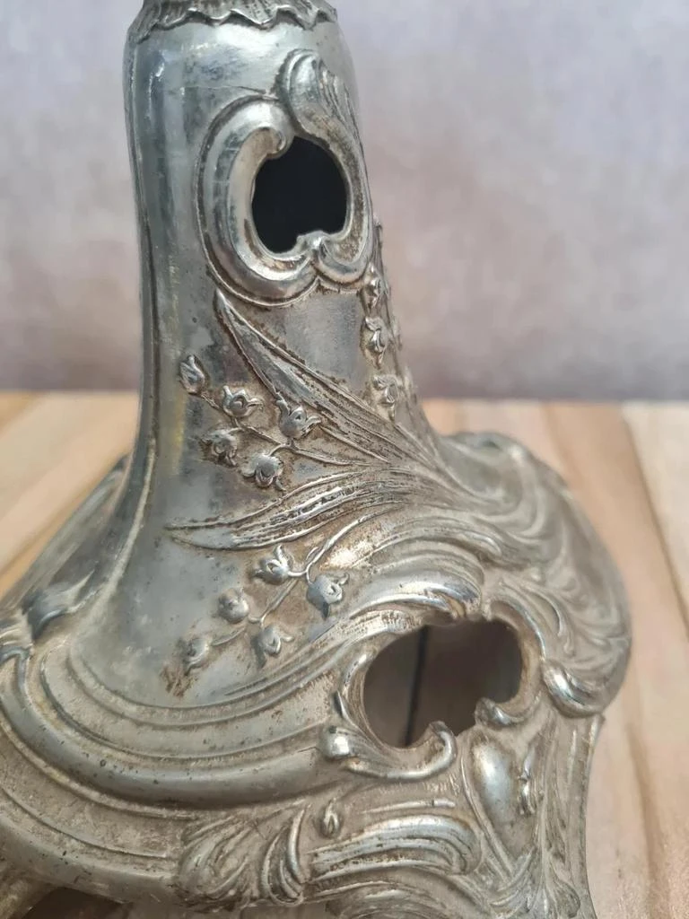 Oude Art nouveau zilveren metalen en vioolglas 🍀 – photo 6